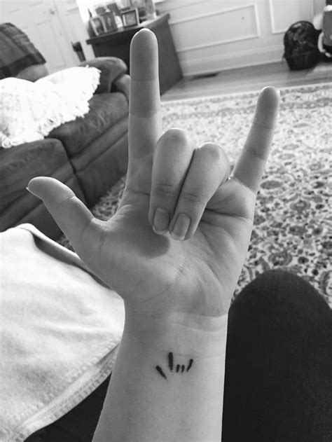 Sign language "I love you" tattoo | Sign language tattoo, Tattoo signs ...