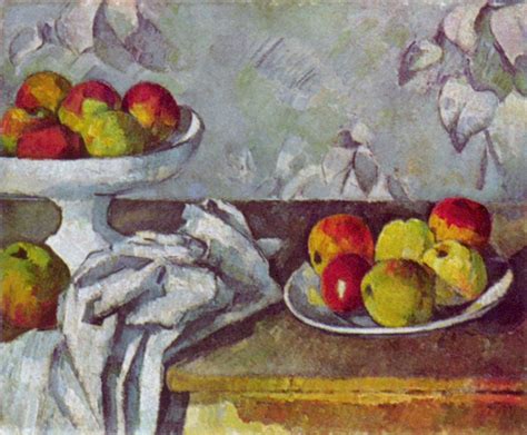 Still life with apples and fruit bowl - Paul Cezanne - WikiArt.org ...