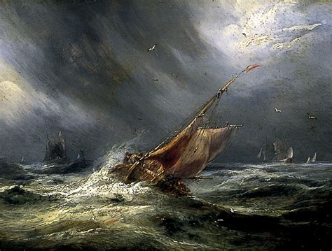 Storm At Sea Painting