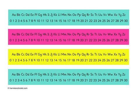 Alphabet Chart & Number Line Free Alphabet Chart, Tag Alphabet ...