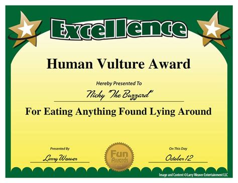 Top 10 List | Funny awards, Funny employee, Funny employee awards