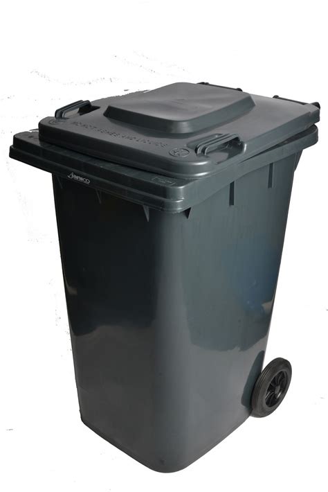 1047GY Grey Rollout Container 95 Gallon Trash Cans with Wheels