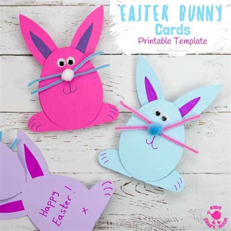 Easter Bunny Card Template - Kids Craft Room