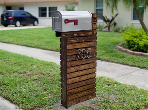 DIY Mailbox | Modern mailbox diy, Wooden mailbox, Diy mailbox