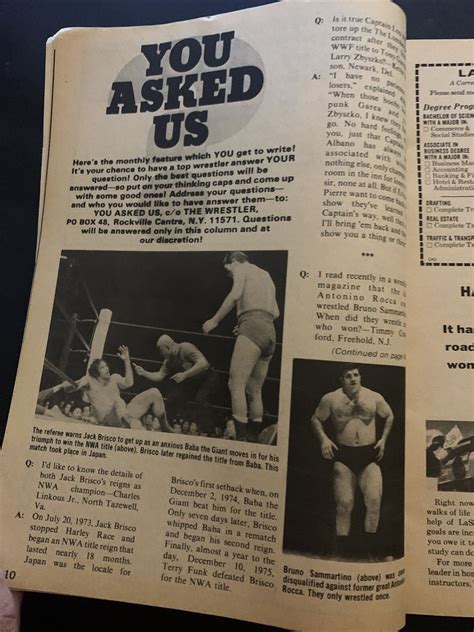 The Wrestler Magazine July 1979 - Bruno Sammartino, Andre Giant, Ox Ba ...