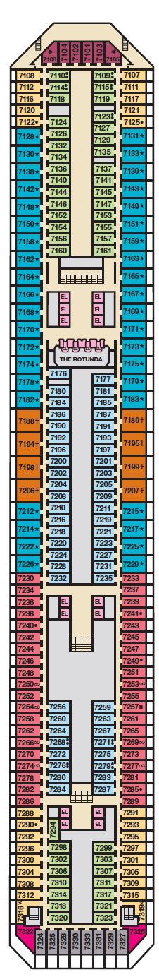 Carnival Destiny Deck Plans: Ship Layout, Staterooms & Map - Cruise Critic