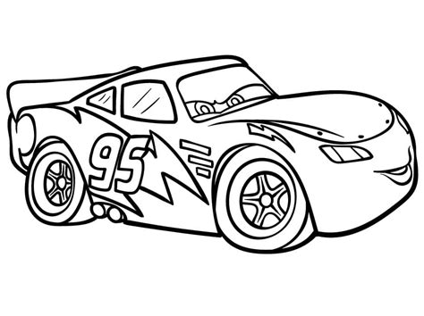 Lightning McQueen from Cars coloring page - Download, Print or Color ...