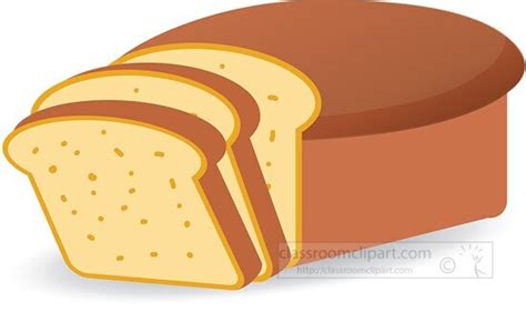 Bread Clipart-loaf of bread with slices clip art