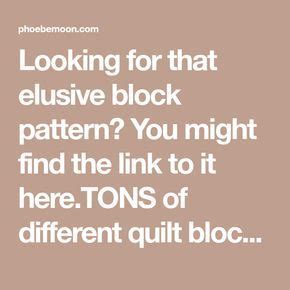 Free Quilt Block Patterns Letter B ⋆ Phoebe Moon Quilt Tutorials ...