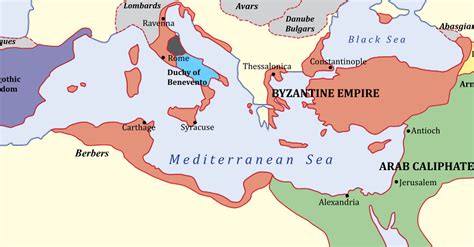 The Byzantine Empire, c. 650 CE. (Illustration) - World History ...