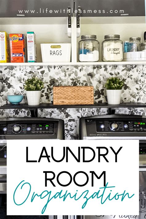 Laundry Room Organization - Systems and Materials You Need