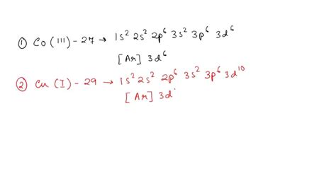 SOLVED: 1) Write the EULL Aufbau electron configuration of the Cobalt ...