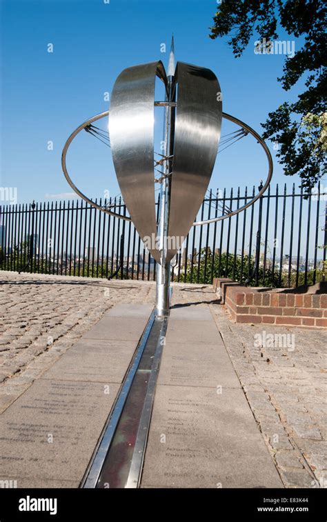 The Prime Meridian at the Royal Observatory in Greenwich, London Stock ...