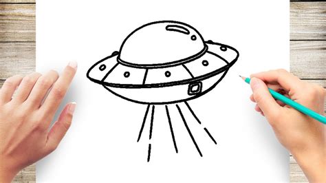 How to Draw UFO Easy - YouTube