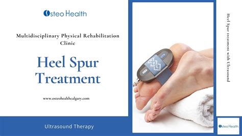 Heel spur treatment with Ultrasound Therapy - YouTube