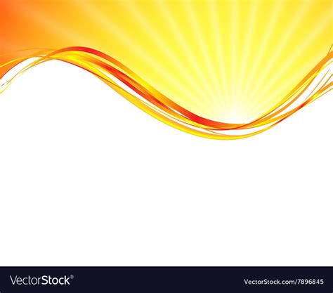 Sun on yellow background Royalty Free Vector Image