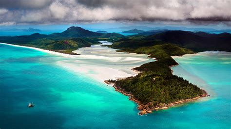 Hill Inlet aerial view, Whitsundays, Queensland, Australia | Windows ...