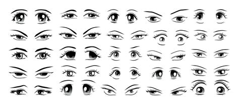 Human Eye Expressions Set 9640171 Vector Art at Vecteezy