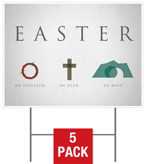 Easter Icons Yard Sign - Church Banners - Outreach Marketing