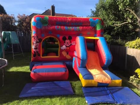 12x16ft Mickeys Club House Bouncy And Slide Beckenham Bouncy Castles