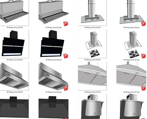 5856. Free Sketchup Chimney Hood Model Download (3) - Sketchup Models ...