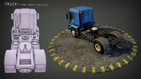 Truck 3D Model on Behance