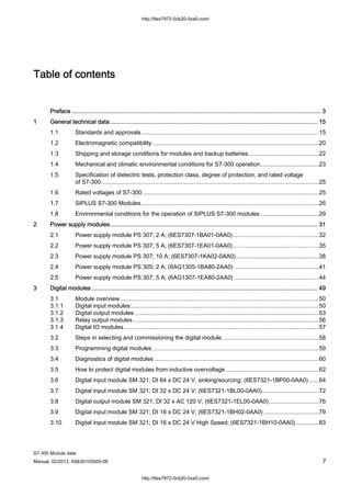 Siemens s7 300 module data manual