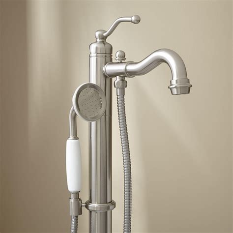 Tub Faucet With Handheld Shower Diverter