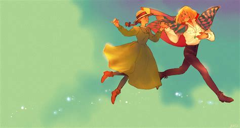 Howl and Sophie - Howl's Moving Castle Fan Art (33699623) - Fanpop