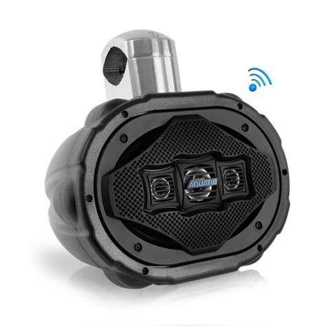 Lanzar AQAWBS69BK - 6'' x 9'' Bluetooth Wakeboard Speaker - Marine ...