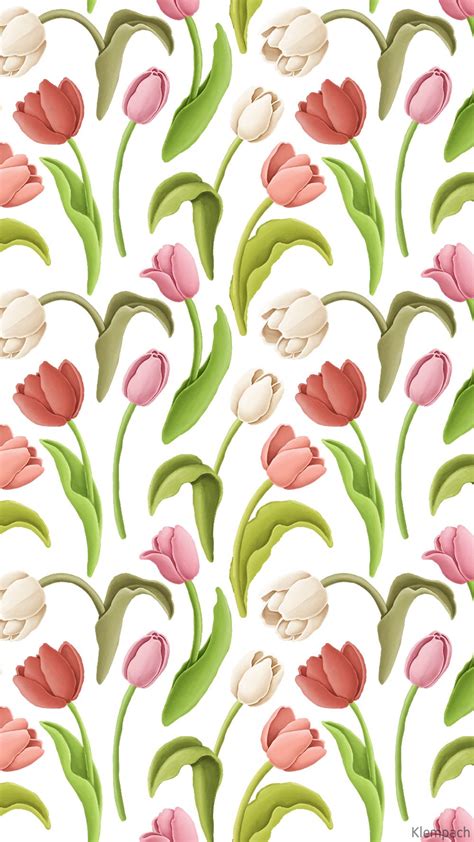 Tulip flowers, frames, patterns | Cute desktop wallpaper, Flower ...