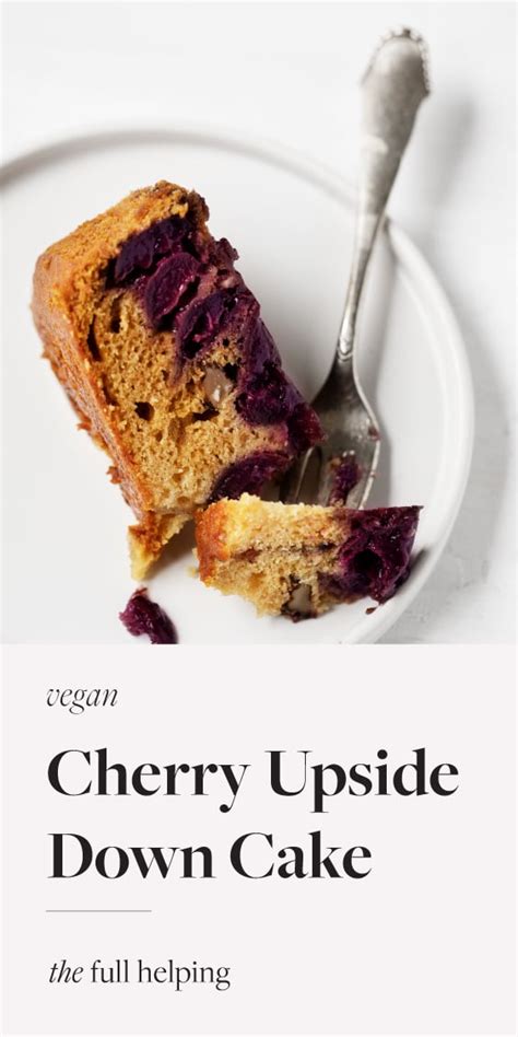 Cherry Upside Down Cake | A Wholesome, Snackable Vegan Dessert