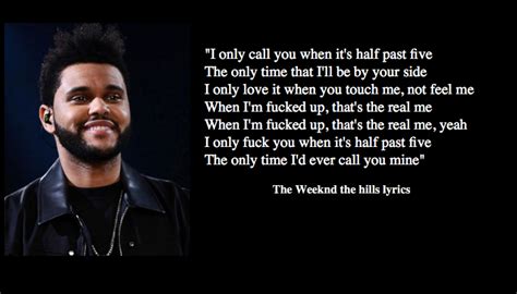 The Weeknd Songs Lyrics