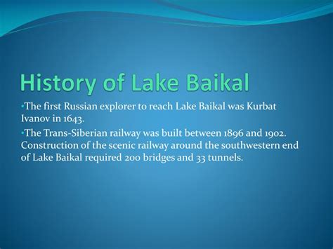 PPT - LAKE BAIKAL PowerPoint Presentation, free download - ID:3576859