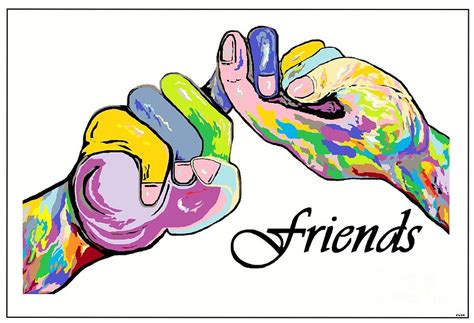 Friends . . . An American Sign Language Painting Painting by Eloise ...