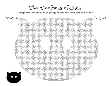 Cat Maze Puzzle: Challenge Yourself to Find the Exit in this Fun ...