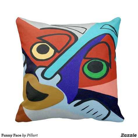 Funny Face Throw Pillow | Throw pillows, Pillows, Decorative throw pillows