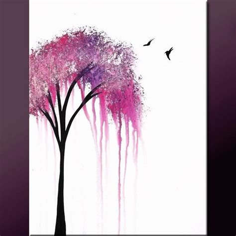 Abstract Tree Art Painting on Canvas 18x24 Original by wostudios | Tree ...