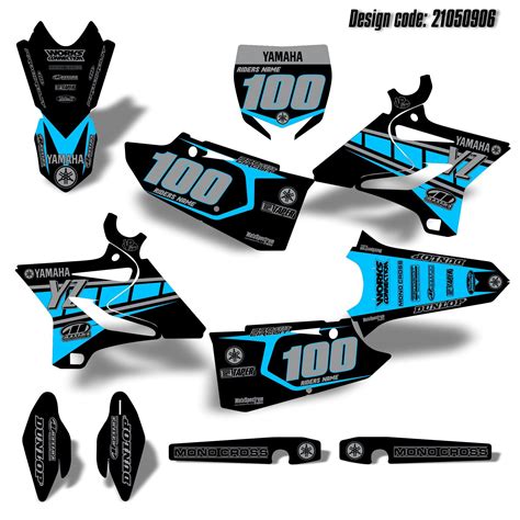 Motocross Graphics Kit Dirt Bike Stickers for Yamaha YZ 125 250 2015 ...