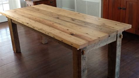 Custom Hand Built Reclaimed Wood Table by Muddy River Building Company ...