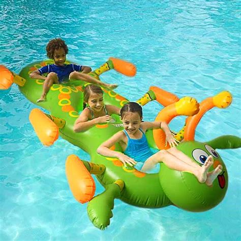 NEW Swimming Pool Inflatable PVC inflatable floating row Water three ...