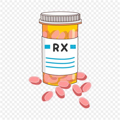 Medicine Pill Vector Hd Images, Medicine Bottle With Pink Pills Clipart ...