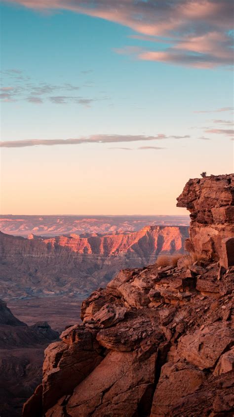 Download wallpaper: Canyon, sunset, desert, landscape, Bullfrog, USA ...