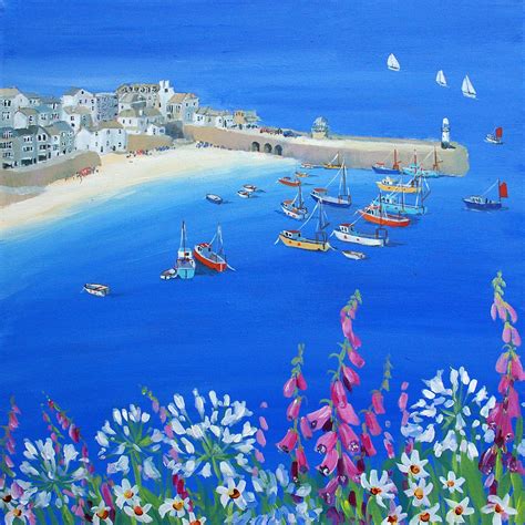 St Ives Harbour View - Original Artwork - Judi Trevorrow - Cornwall Art ...