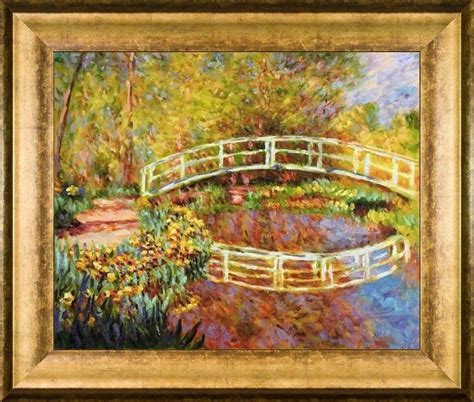 The Japanese Bridge (The Bridge in Monet's Garden - yellow) with ...