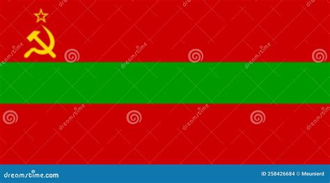 Glossy Glass Flag of Moldavian SSR 1952â€“1990 Stock Illustration ...