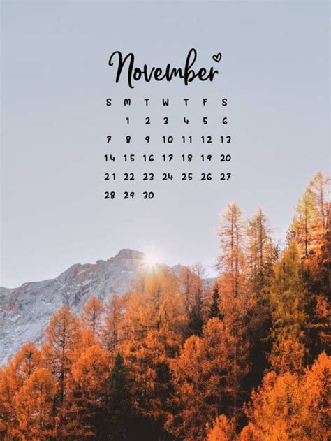 50 Best November Wallpaper Backgrounds For Phones & Desktops - World of ...