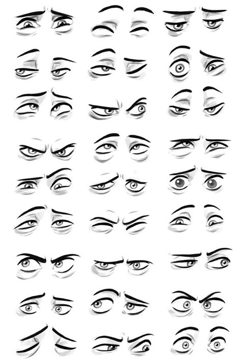 Extreme Eye Expressions | Eye expressions, Face drawing reference ...