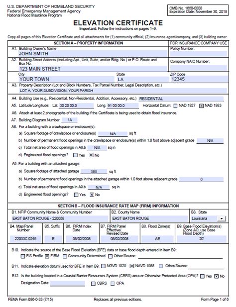 Flood Zone Elevation Certificate - prntbl.concejomunicipaldechinu.gov.co