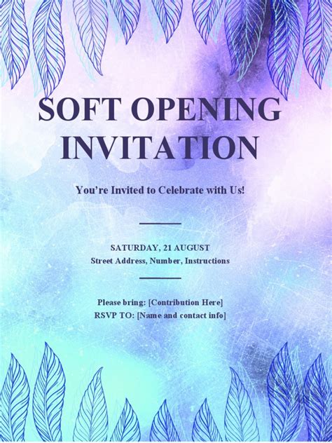 Soft Opening INVITATION | PDF